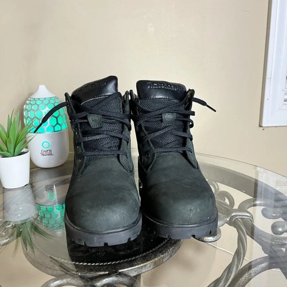 Timberland Womens Boots‎ Waterproof Size 9.5 M Black Nubuck Linden Woods 6” - Picture 2 of 10